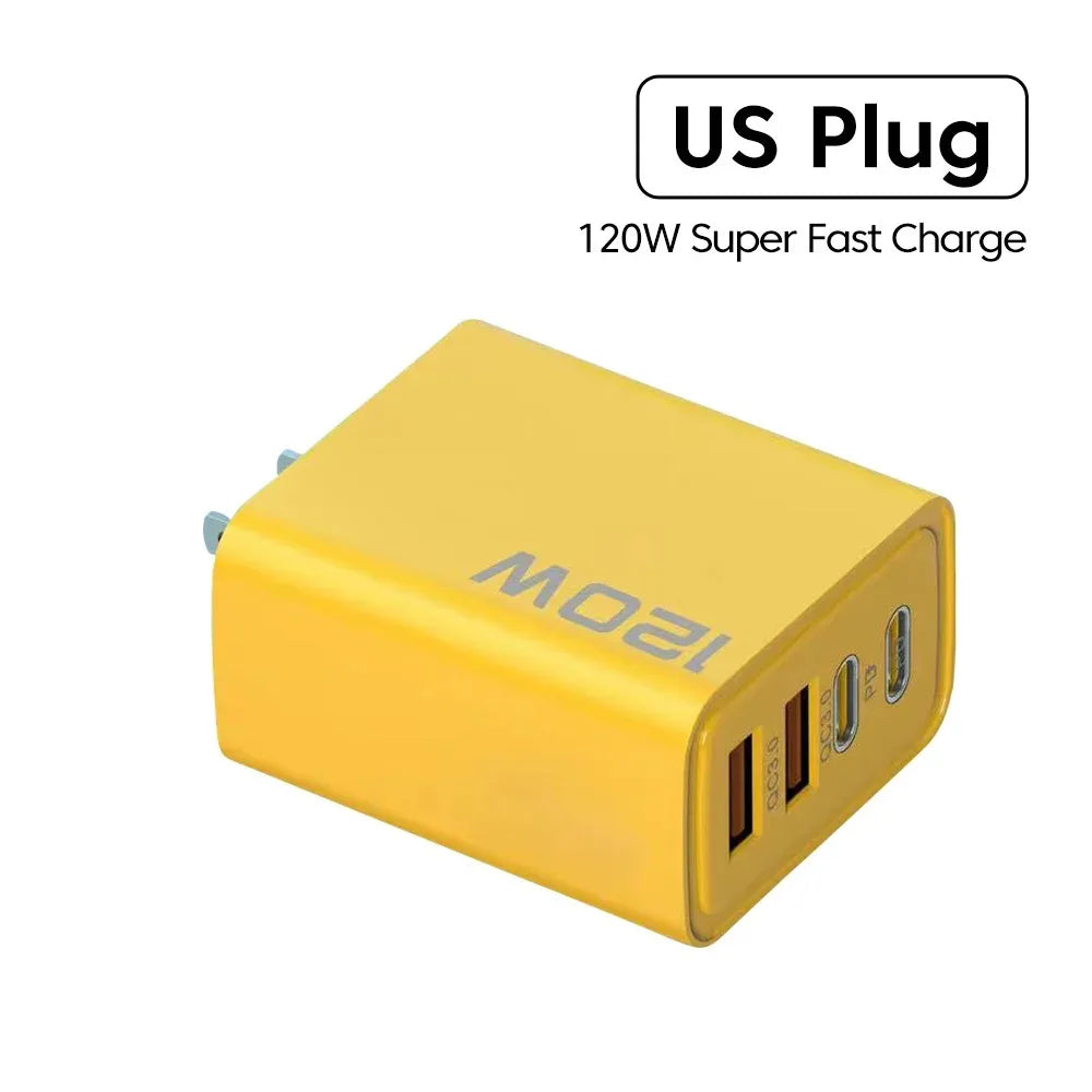 4-Port USB-C Fast Charger — Quick Charge 3.0 Adapter