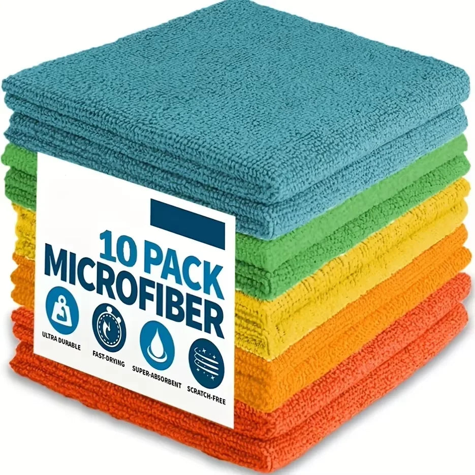 Microfiber Kitchen Cleaning Cloths (5, 10, or 20-Pack)