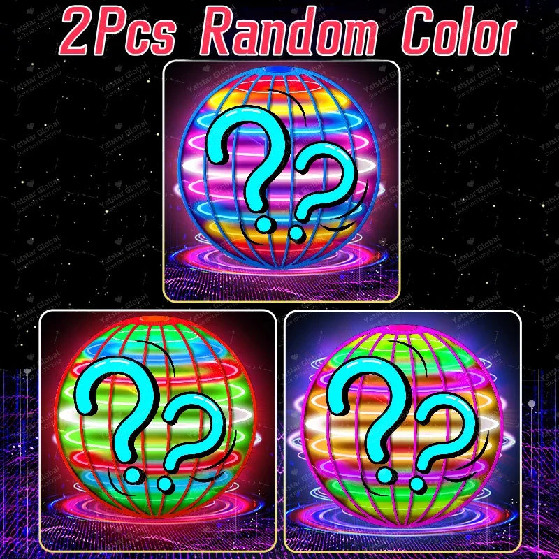 LED Flying Spinner Ball — Hand-Controlled Hover Toy