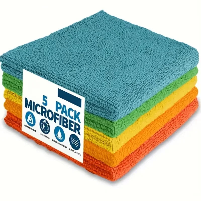 Microfiber Kitchen Cleaning Cloths (5, 10, or 20-Pack)