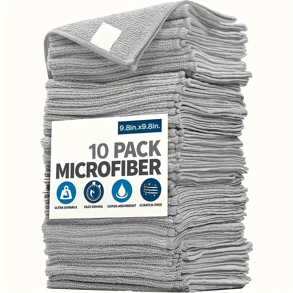 Microfiber Kitchen Cleaning Cloths (5, 10, or 20-Pack)